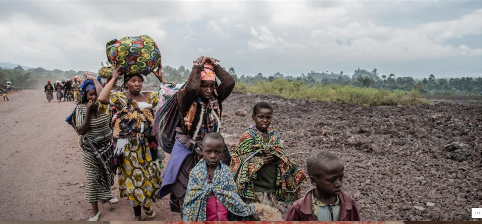 Displaced community in Goma, DRC